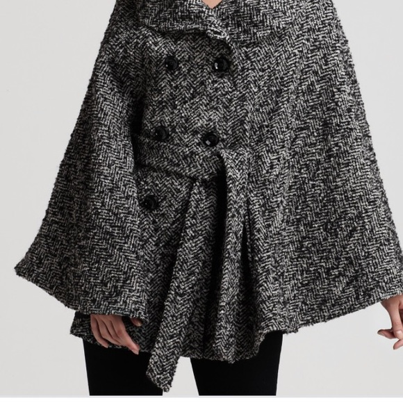 calvin klein herringbone coat